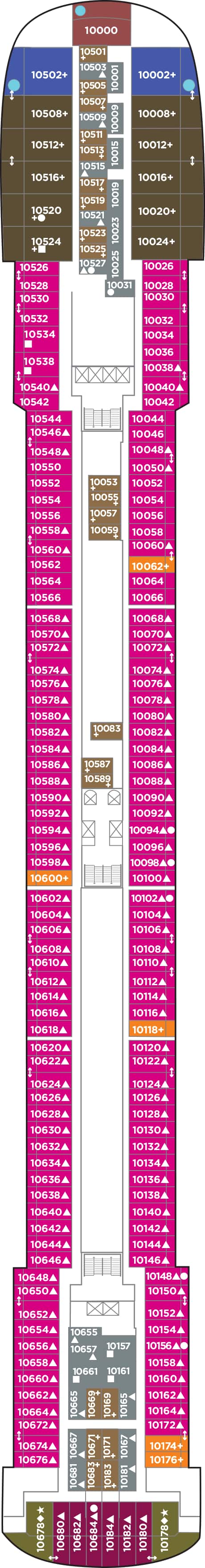 Localização do quarto