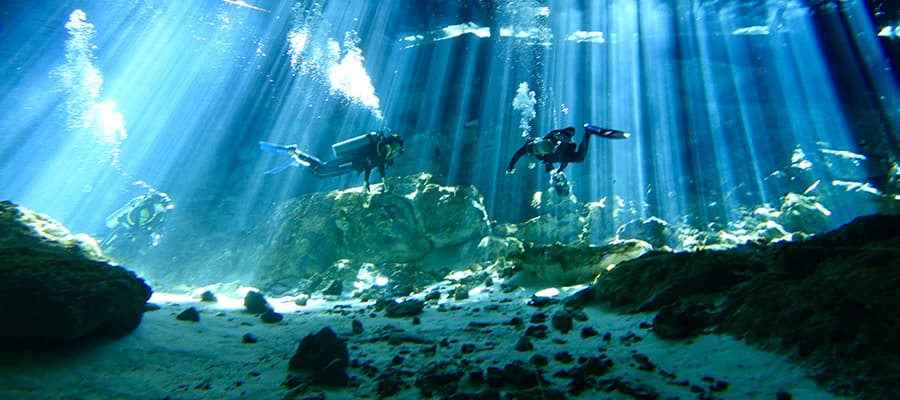 underwater in Playa del Carmen, Mexico
