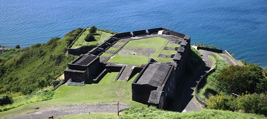 Croisière à la forteresse de Brimstone Hill à Saint-Christophe