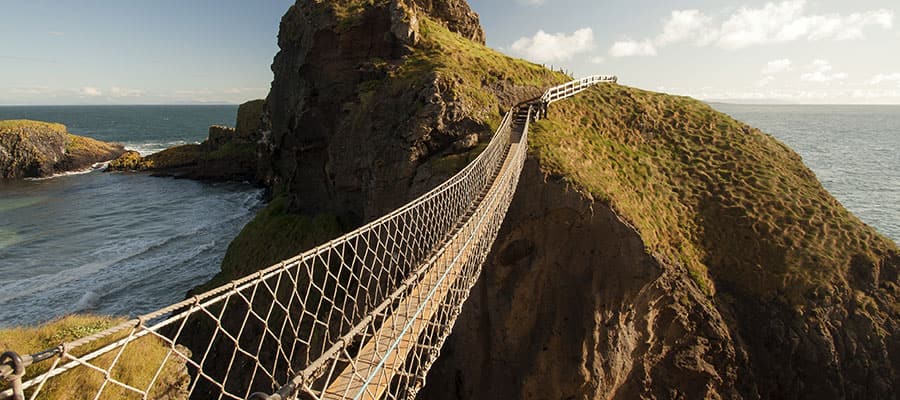 Ponte di corda di Carrick-a-Rede a Belfast, Irlanda