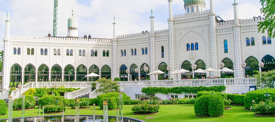 Jardins de Tivoli em um cruzeiro em Copenhague