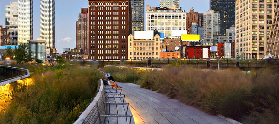 Visita il parco High Line durante la tua crociera a NYC