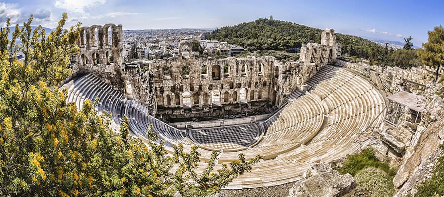 Das berühmte Odeon auf der Athen-Kreuzfahrt