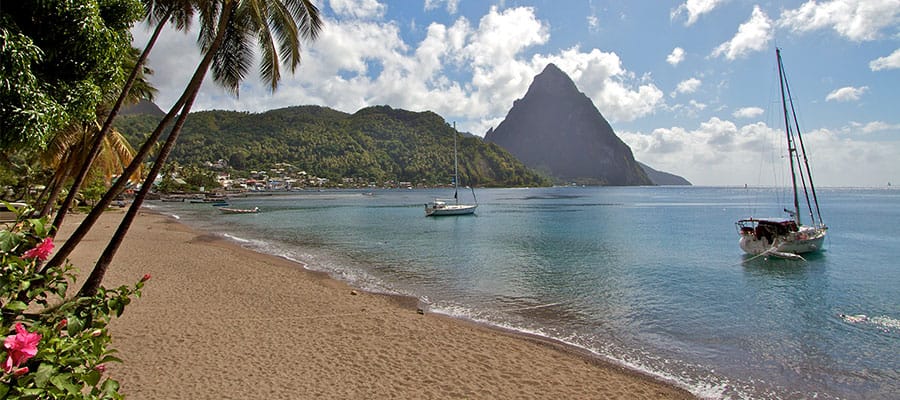 Wunderschöne Strände auf Ihrer Kreuzfahrt nach St. Lucia