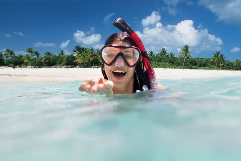 Snorkel in The Caribbean on a Family Cruise Shore Excursion