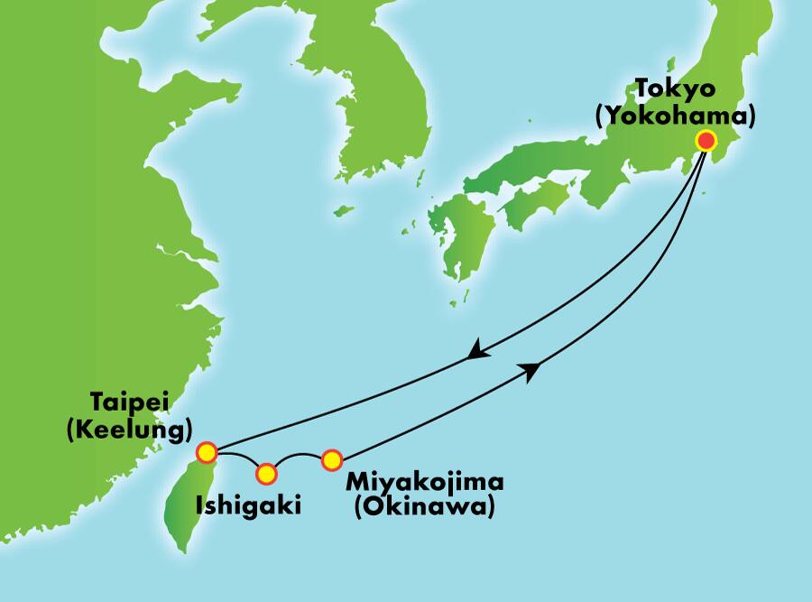 8-Day Asia Holiday from Yokohama 8-Day Asia Holiday from Yokohama