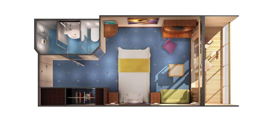 Sail Away Balcony floor plan