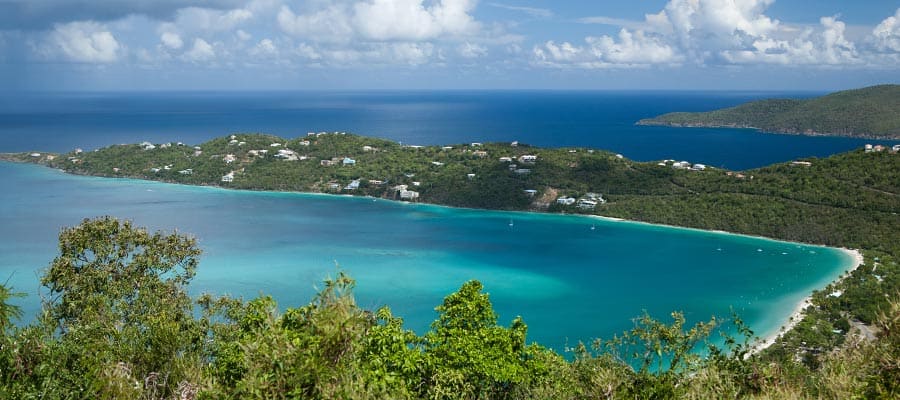 Magens Bay em um cruzeiro caribenho para São Tomás