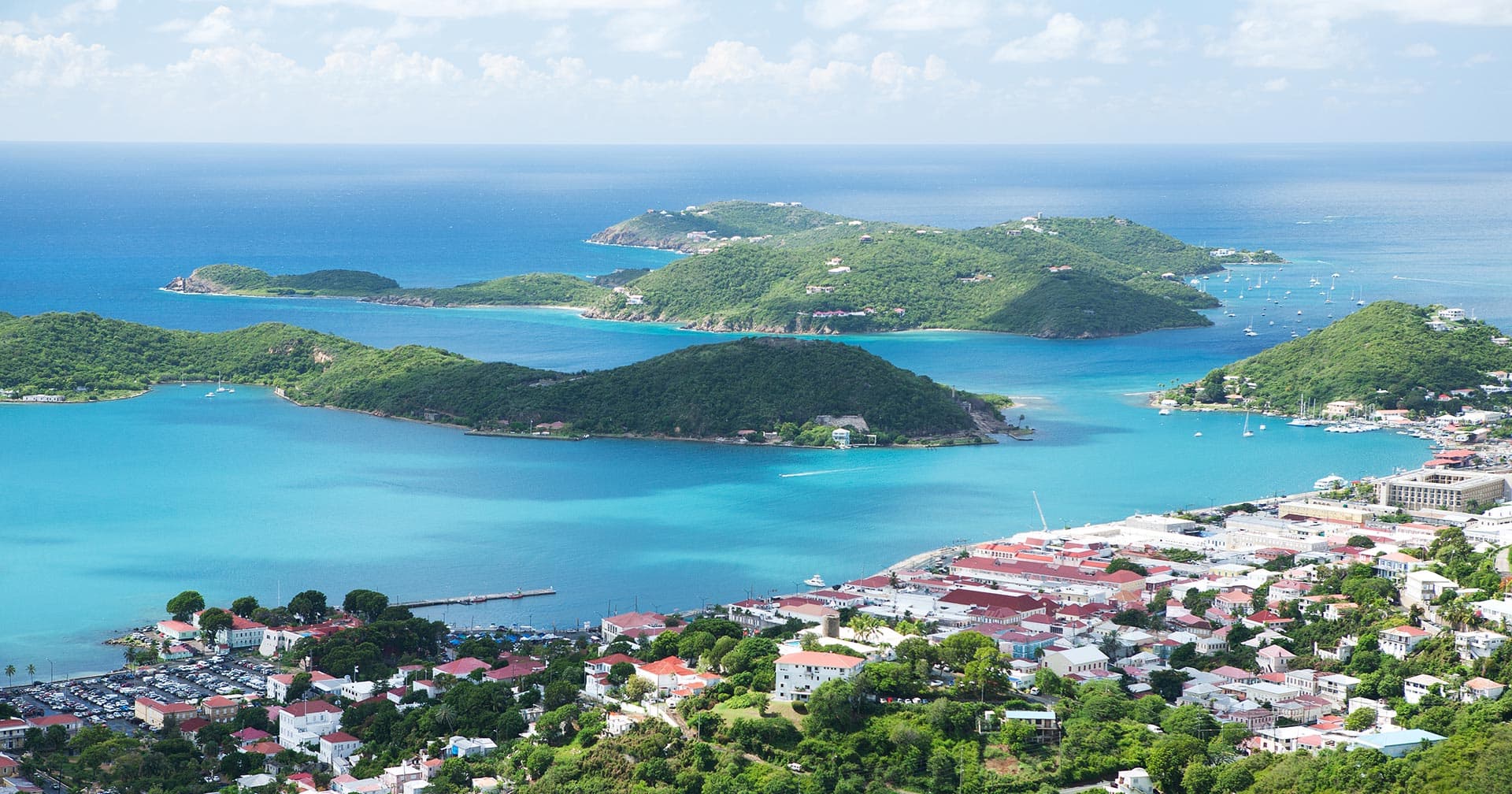 St. Thomas, US Virgin Islands Panoramic St. Thomas Island & Overlooks