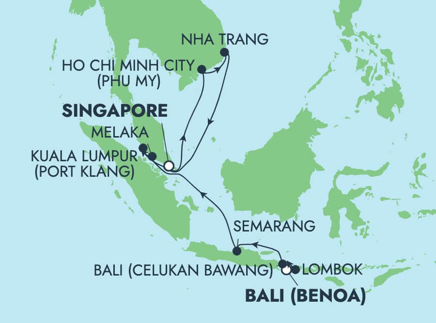 cruise from singapore to asia