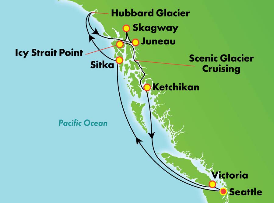 11 Tage Alaska: Holkham Bay-Gletscher ab Seattle 11 Tage Alaska: Holkham Bay-Gletscher ab Seattle
