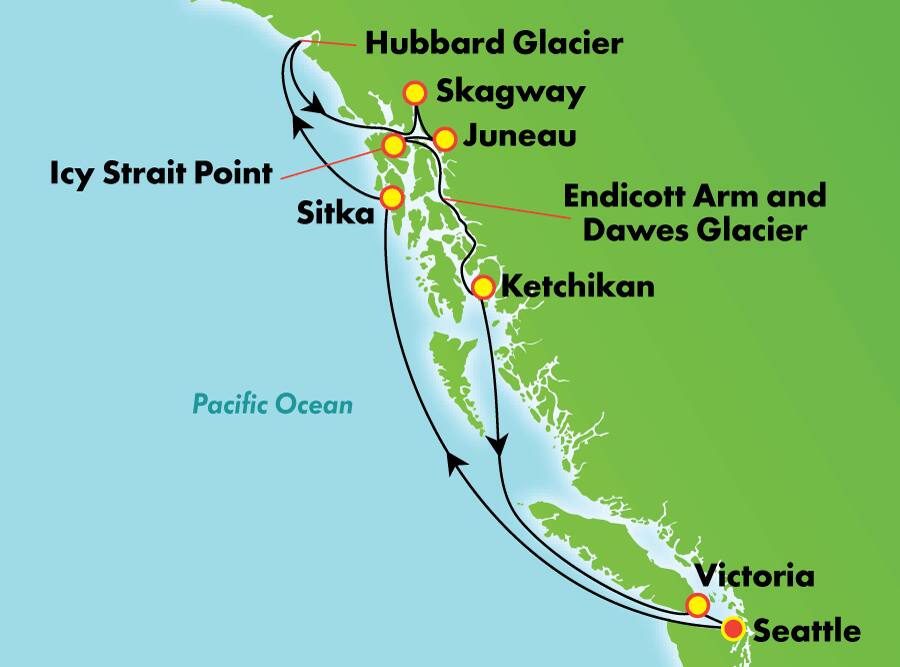 11 dias, de Seattle para O Melhor do Alasca: Passagem pelas geleiras 11 dias, de Seattle para O Melhor do Alasca: Passagem pelas geleiras