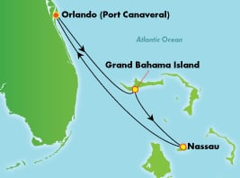 Bahamas desde Orlando (Puerto Cañaveral), 3 días: bar abierto gratis Bahamas desde Orlando (Puerto Cañaveral), 3 días: bar abierto gratis