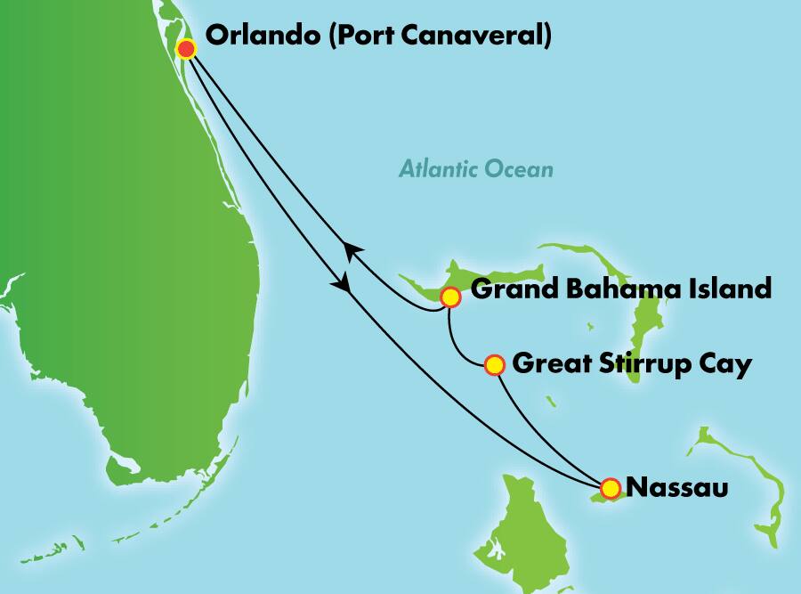 Crociera 4 giorni Bahamas da Orlando (Port Canaveral): Open Bar gratis Crociera 4 giorni Bahamas da Orlando (Port Canaveral): Open Bar gratis