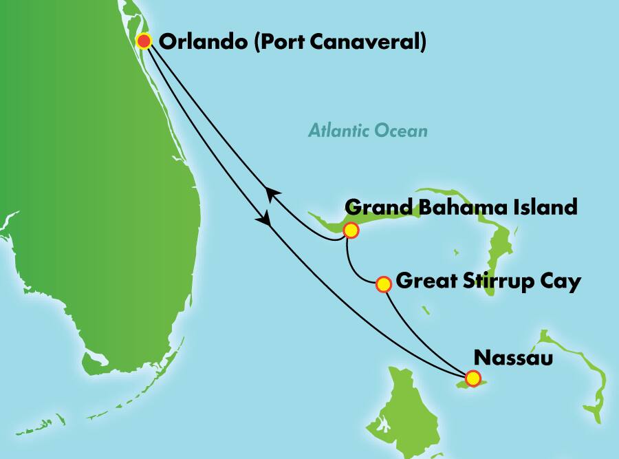 5-Day Bahamas from Orlando (Port Canaveral): Free Open Bar 5-Day Bahamas from Orlando (Port Canaveral): Free Open Bar