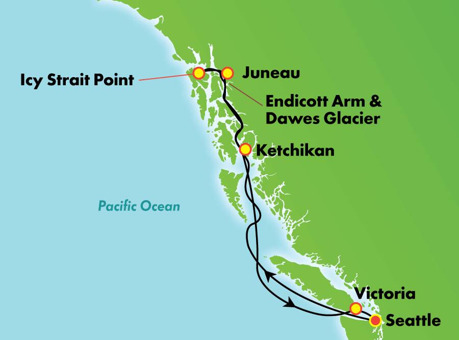 Alaska, ida y vuelta desde Seattle: Ketchikan y Victoria, 7 días: Juneau, Ketchikan y Victoria Alaska, ida y vuelta desde Seattle: Ketchikan y Victoria, 7 días: Juneau, Ketchikan y Victoria