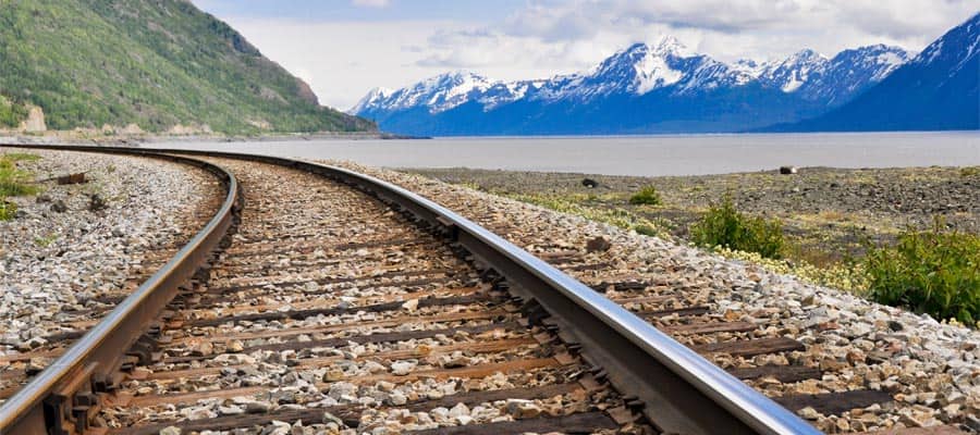 Train panoramique lors de votre croisière en Alaska
