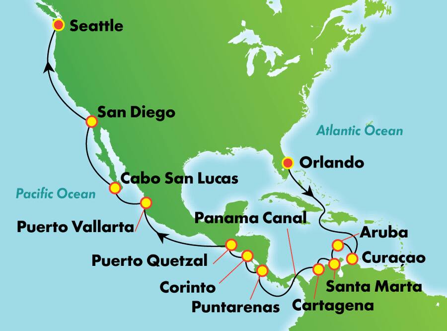 Canal de Panamá desde Orlando, 20 días Canal de Panamá desde Orlando, 20 días