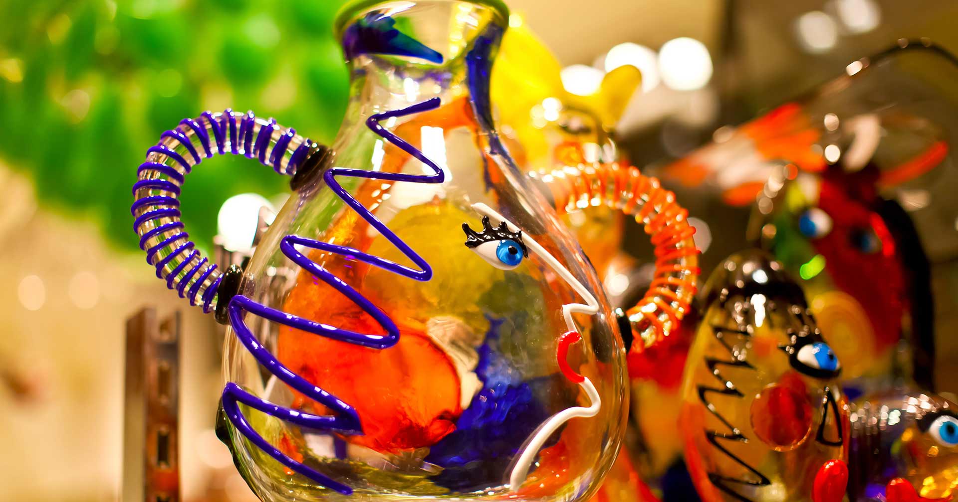 Cristal de Murano y encaje de Burano