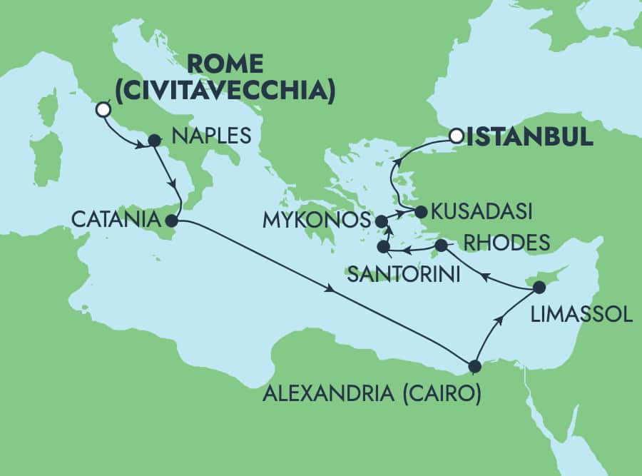 cruises visiting rome