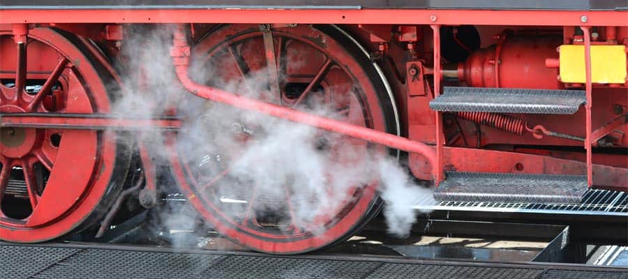 Dampflokomotive im Bahnhof von Bad Doberan