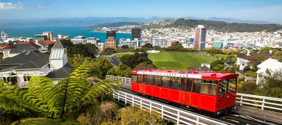 Wellington Cable Car on a Cruise to Wellington