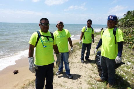 Harvest Caye Community Beach Cleanup