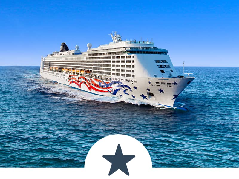 Norwegian Pride of America cruise ship sailing 