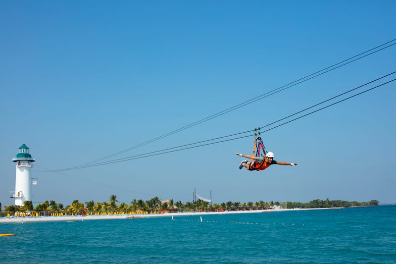Flighthouse Zipline on Harvest Caye Flighthouse Zipline on Harvest Caye