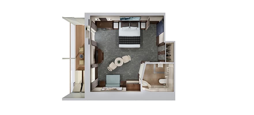Penthouse with Balcony floor plan
