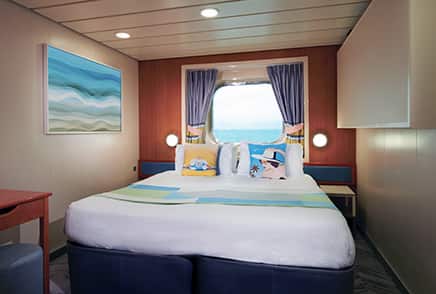 Oceanview & Inside Staterooms onboard an NCL cruise ship. Courtesy of Norwegian Cruise Line Website