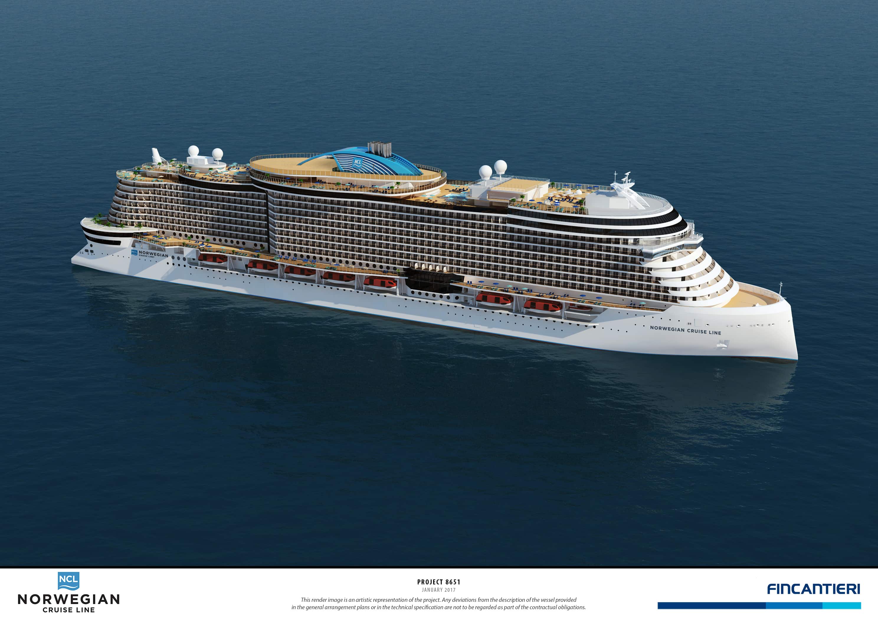 This New Class Of Ships Will Continue Norwegian Cruise Line Brand S Legacy Introducing Meaningful Innovation To The Industry Said Frank Del Rio