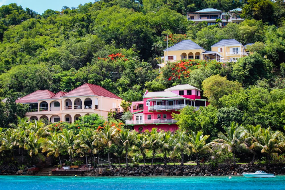 Colorful Houses in Tortola Colorful Houses in Tortola