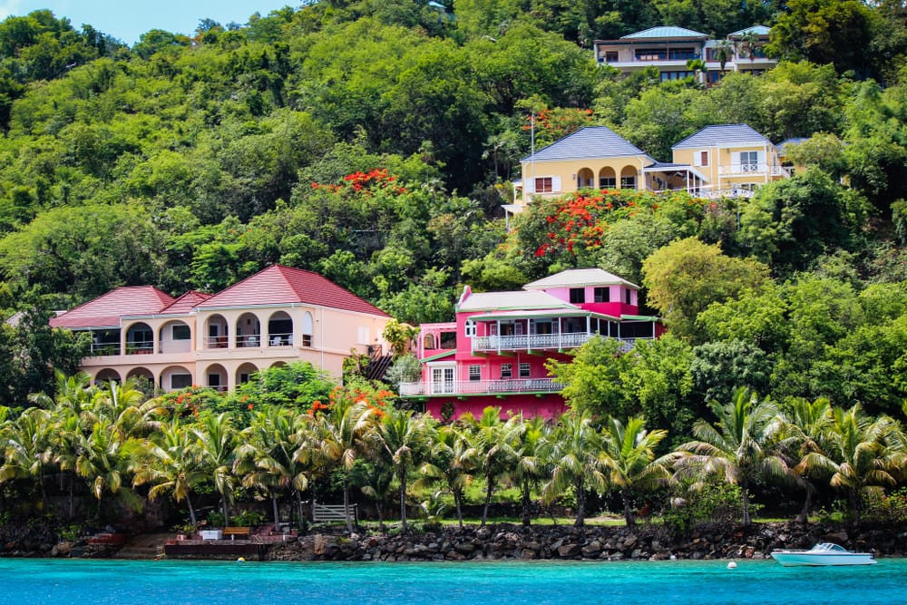 Colourful Houses in Tortola