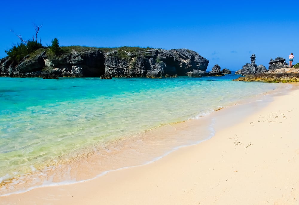 Snorkel in the Crystal Clear Waters of Tobacco Bay Beach in St. George, Bermuda Snorkel in the Crystal Clear Waters of Tobacco Bay Beach in St. George, Bermuda