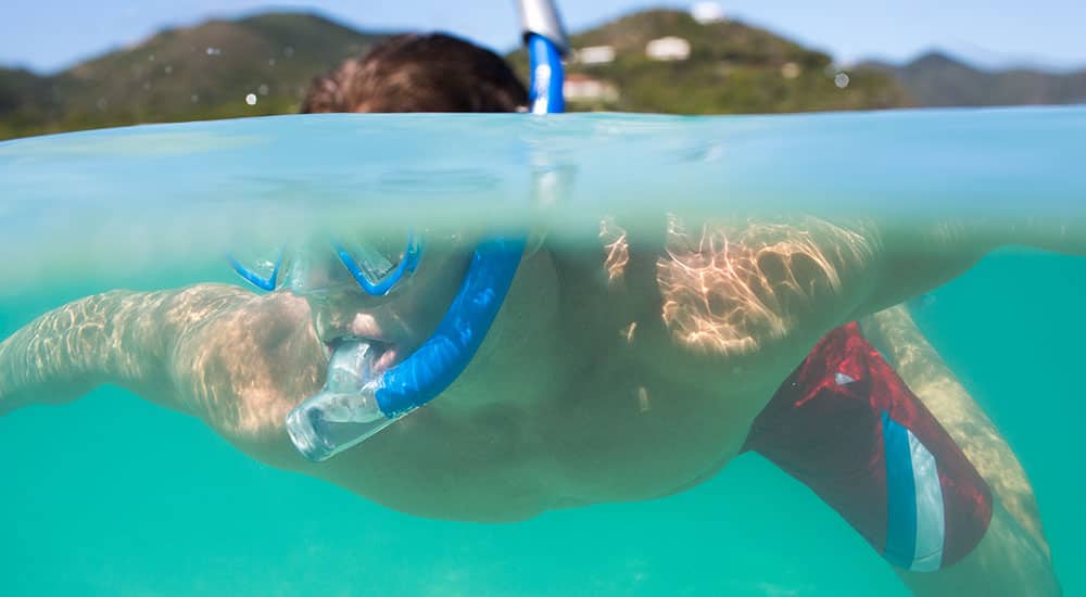 Snorkelling in St. Lucia