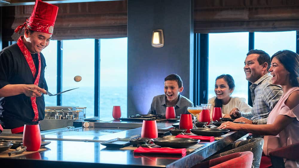 Norwegian Encore Teppanyaki Norwegian Encore Dining, Bars & Lounges Announced