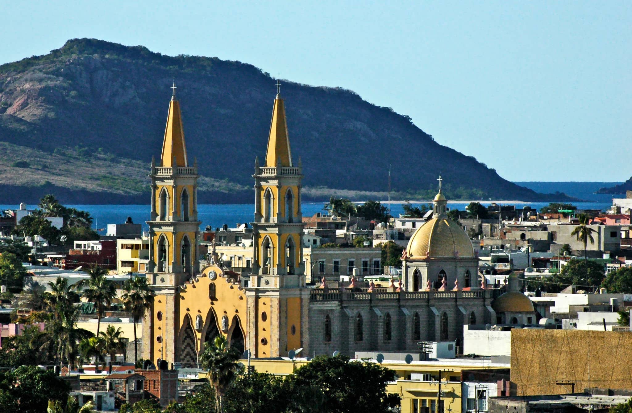 NCL-Mexico-Mazatlan-Cruise-FunFacts-Cathedral.jpg Aerial view of Mazatlan cathedral and the old town as seen from the cruise ship