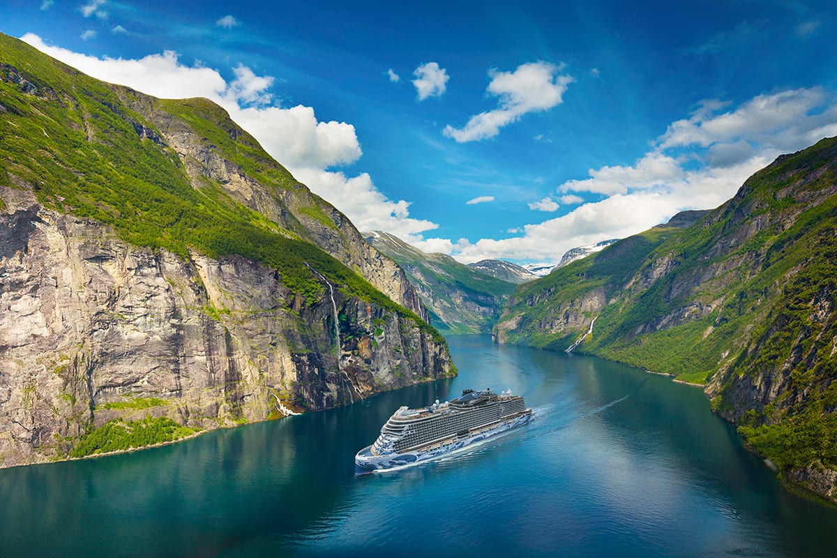 Norwegian Prima in Norway. Norwegian Prima in Norway.