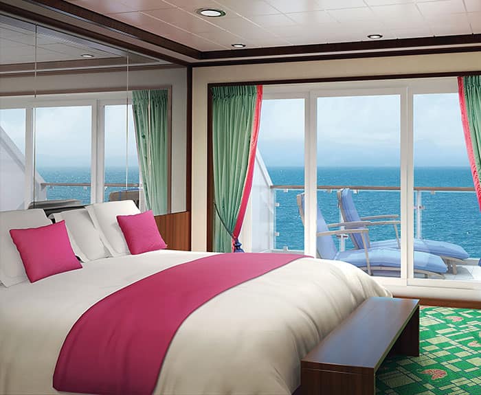 The Haven's 3-Bedroom Garden Villa Guest Bedroom on Norwegian Jade